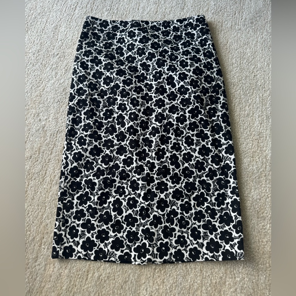 Love Moschino Midi Black Pencil Skirt